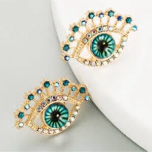 🪬Beautiful evil eye protective earrings
